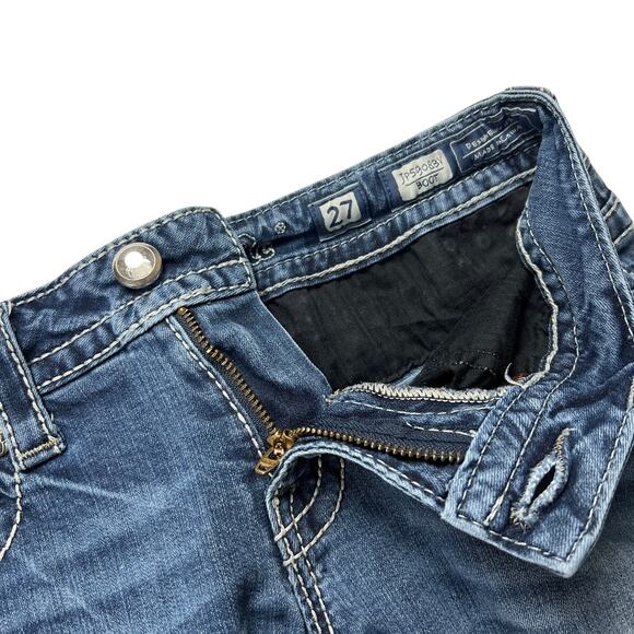 Miss‎ Me Jeans Bootcut JP5908BV Embellished Bling Flap Pocket Women's 27 Denim - Picture 13 of 14